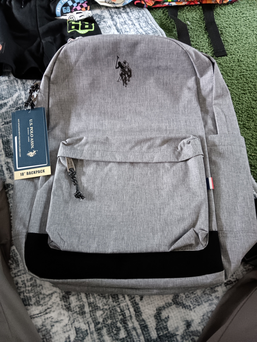 U.S. Polo Assn. Gray Men's Backpack